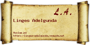 Linges Adelgunda névjegykártya